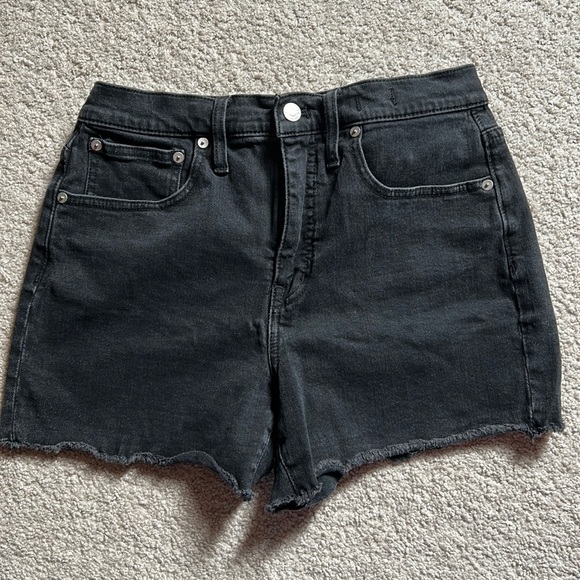 Madewell black jean shorts - Picture 1 of 5